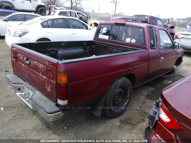 1N6SD16S5VC361898 - 1997 NISSAN TRUCK KING CAB SE/KING CAB XE RED photo 4