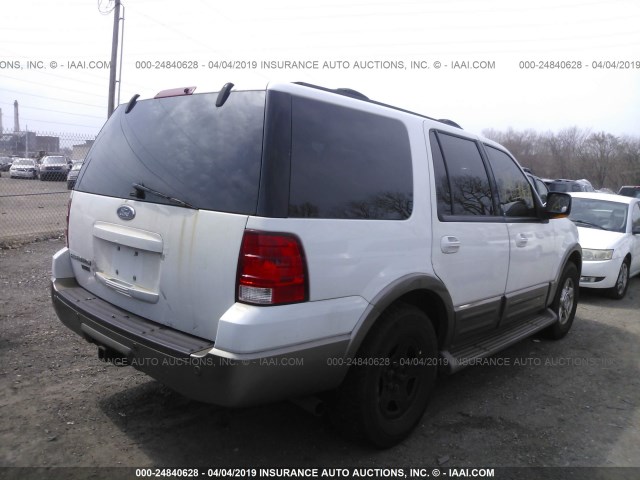 1FMFU18L84LA02677 - 2004 FORD EXPEDITION EDDIE BAUER WHITE photo 4