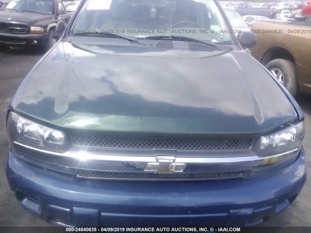 1GNDT13S952123231 - 2005 CHEVROLET TRAILBLAZER LS/LT BLUE photo 6