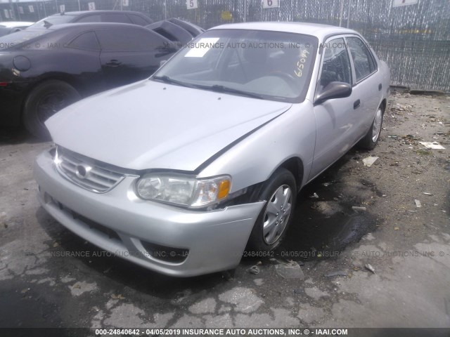 1NXBR12E72Z615049 - 2002 TOYOTA COROLLA CE/LE/S GRAY photo 2