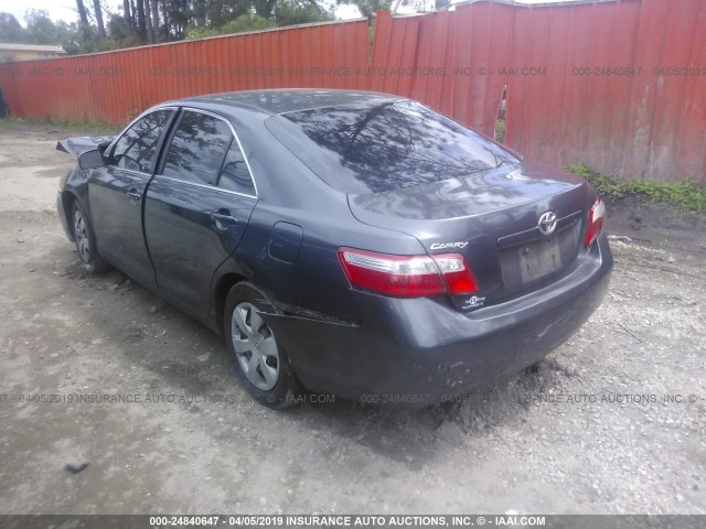 4T1BE46K19U887541 - 2009 TOYOTA CAMRY SE/LE/XLE GRAY photo 3