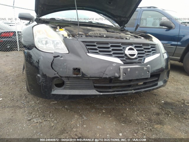 1N4AL24E58C103055 - 2008 NISSAN ALTIMA 2.5S BLACK photo 6