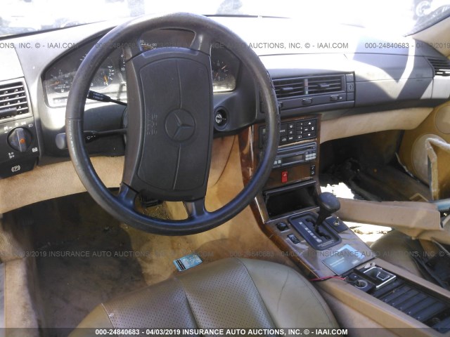 WDBFA66E6MF014418 - 1991 MERCEDES-BENZ 500 SL BLUE photo 5