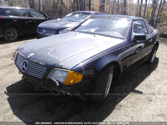 WDBFA66E6MF014418 - 1991 MERCEDES-BENZ 500 SL BLUE photo 6