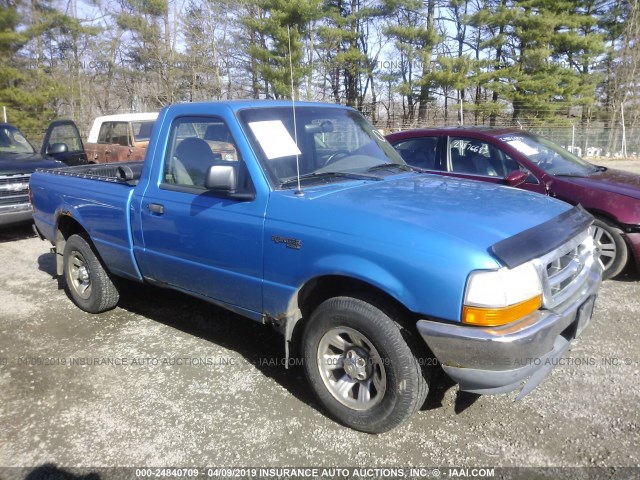 1FTYR10C7YPA18278 - 2000 FORD RANGER BLUE photo 1