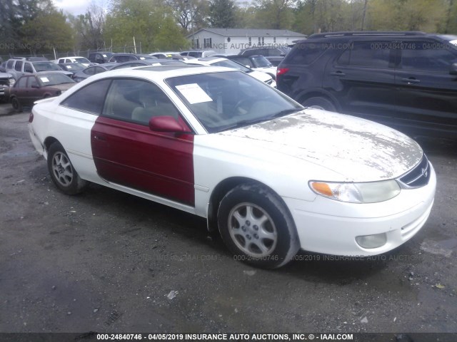 2T1CG22PX1C460921 - 2001 TOYOTA CAMRY SOLARA SE WHITE photo 1