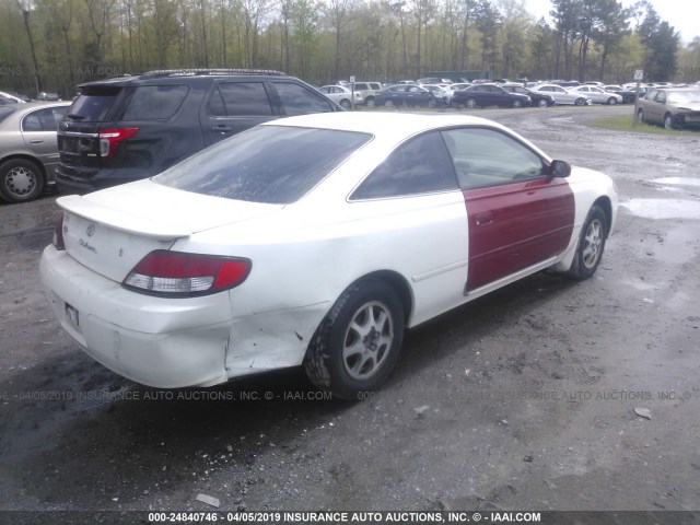 2T1CG22PX1C460921 - 2001 TOYOTA CAMRY SOLARA SE WHITE photo 4