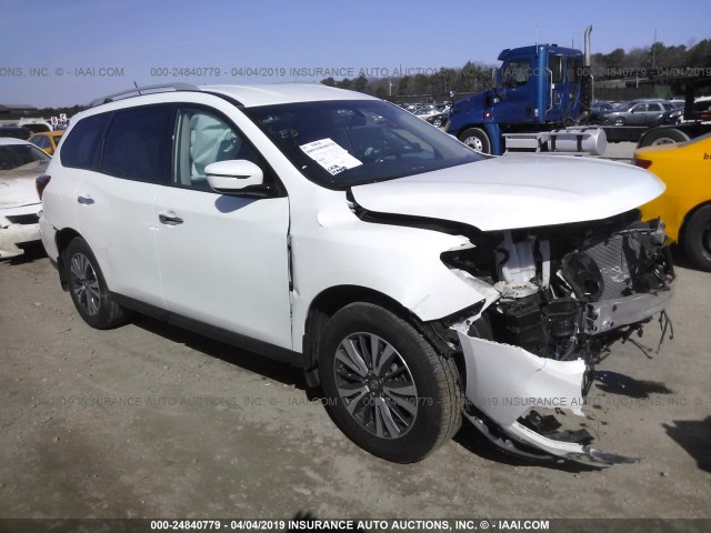 5N1DR2MM3HC682717 - 2017 NISSAN PATHFINDER S/SV/SL/PLATINUM WHITE photo 1