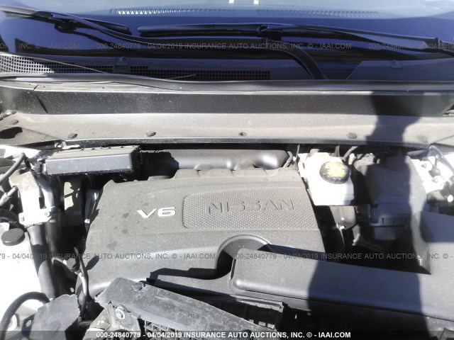 5N1DR2MM3HC682717 - 2017 NISSAN PATHFINDER S/SV/SL/PLATINUM WHITE photo 10