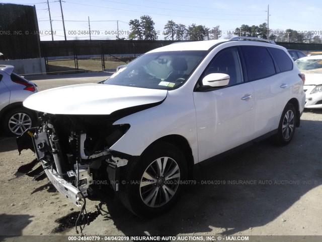 5N1DR2MM3HC682717 - 2017 NISSAN PATHFINDER S/SV/SL/PLATINUM WHITE photo 2