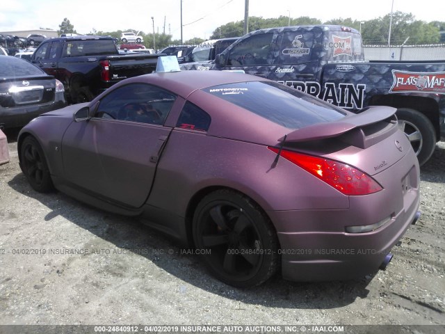 JN1BZ34E47M552516 - 2007 NISSAN 350Z COUPE MAROON photo 3