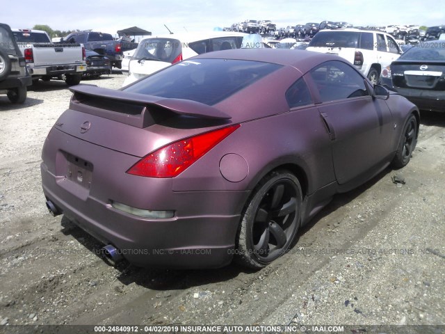 JN1BZ34E47M552516 - 2007 NISSAN 350Z COUPE MAROON photo 4