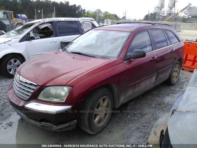 2C8GF68465R650017 - 2005 CHRYSLER PACIFICA TOURING MAROON photo 2