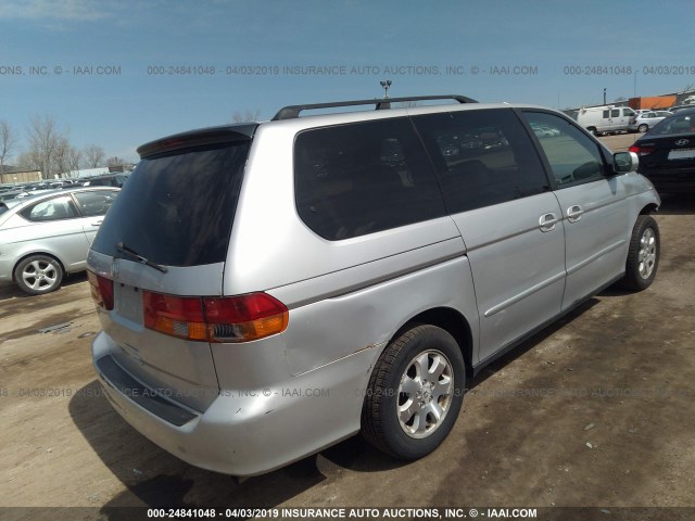 5FNRL18953B133561 - 2003 HONDA ODYSSEY EXL SILVER photo 4