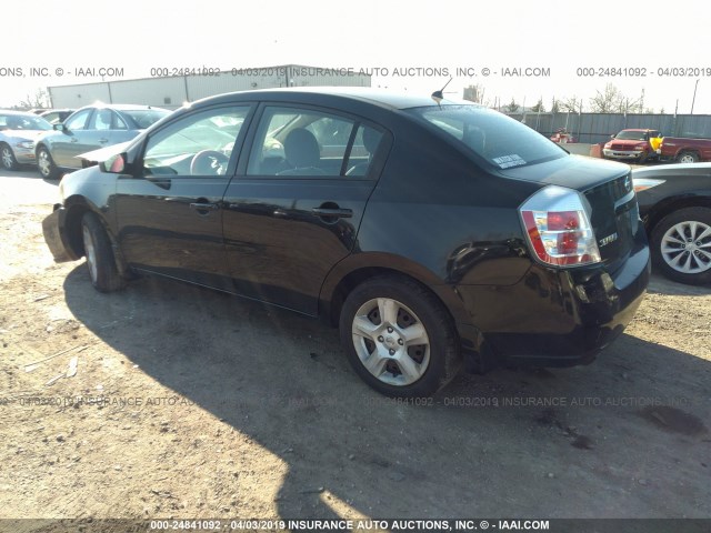 3N1AB61E77L607511 - 2007 NISSAN SENTRA 2.0/2.0S/2.0SL BLACK photo 3