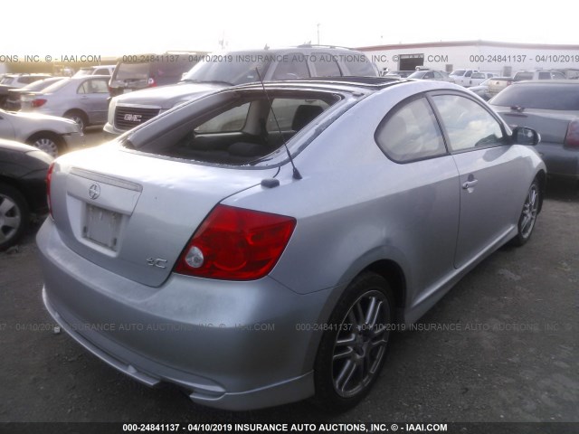 JTKDE177250046716 - 2005 TOYOTA SCION TC SILVER photo 4