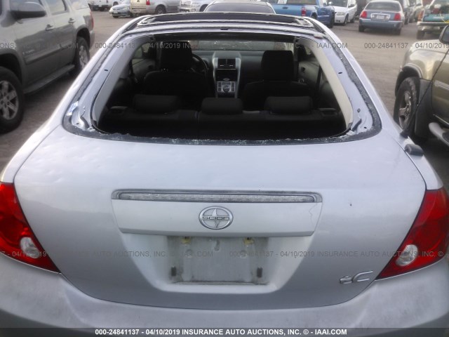 JTKDE177250046716 - 2005 TOYOTA SCION TC SILVER photo 6