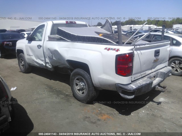 1GCNKNEC3GZ399945 - 2016 CHEVROLET SILVERADO K1500/K1500 LS WHITE photo 3