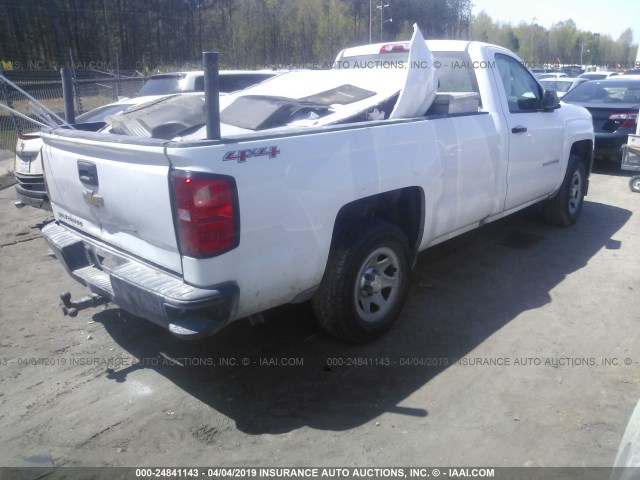 1GCNKNEC3GZ399945 - 2016 CHEVROLET SILVERADO K1500/K1500 LS WHITE photo 4