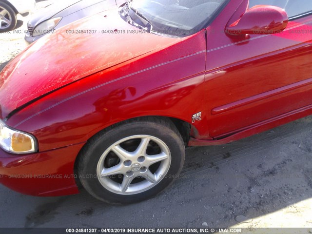 3N1AB51DX2L716510 - 2002 NISSAN SENTRA SE-R SPEC V RED photo 6