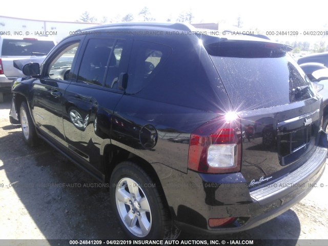 1C4NJCEB7GD664460 - 2016 JEEP COMPASS LATITUDE BLACK photo 3