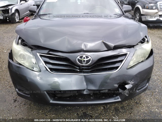 4T4BF3EK8BR156853 - 2011 TOYOTA CAMRY SE/LE/XLE GRAY photo 6