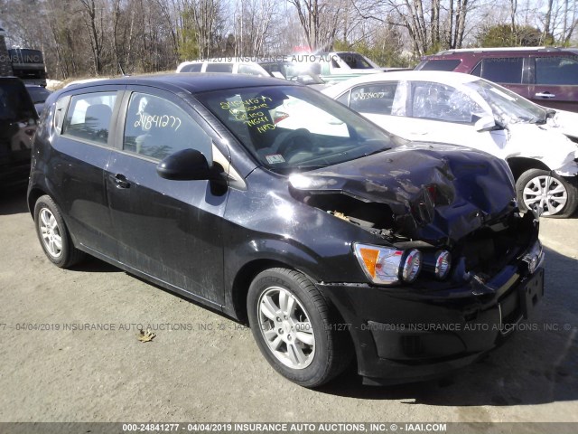 1G1JA6SHXC4102659 - 2012 CHEVROLET SONIC LS BLACK photo 1
