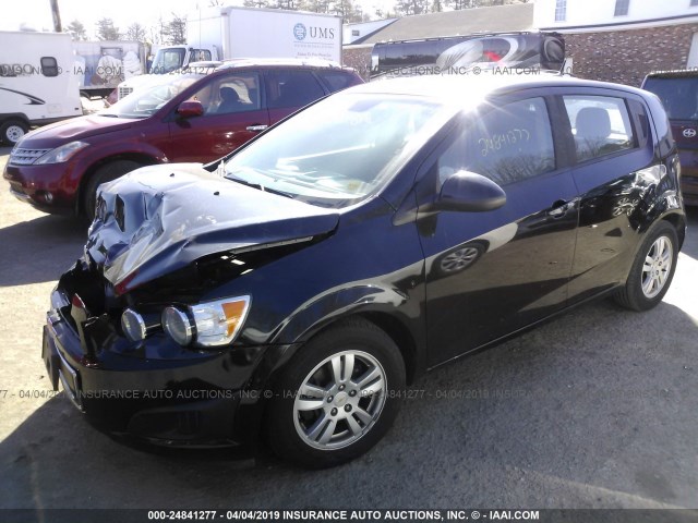 1G1JA6SHXC4102659 - 2012 CHEVROLET SONIC LS BLACK photo 2