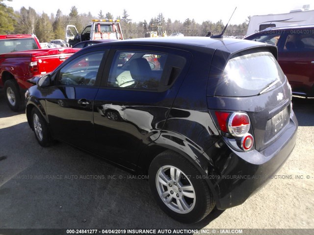 1G1JA6SHXC4102659 - 2012 CHEVROLET SONIC LS BLACK photo 3