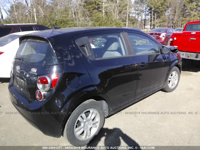1G1JA6SHXC4102659 - 2012 CHEVROLET SONIC LS BLACK photo 4