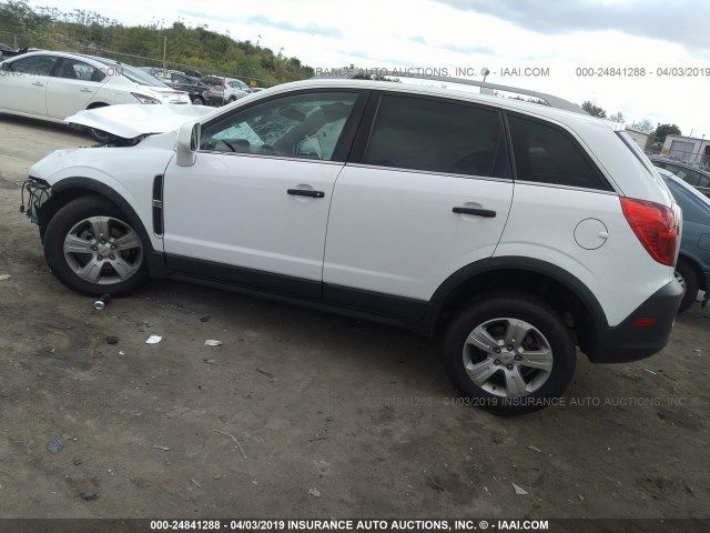 3GNAL2EKXES596940 - 2014 CHEVROLET CAPTIVA LS WHITE photo 3