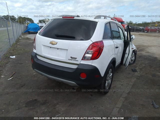 3GNAL2EKXES596940 - 2014 CHEVROLET CAPTIVA LS 白色 照片 4