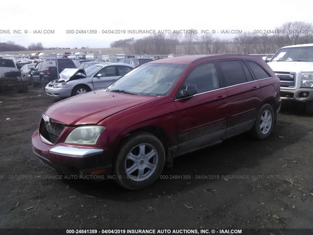 2C8GF68484R324508 - 2004 CHRYSLER PACIFICA RED photo 2