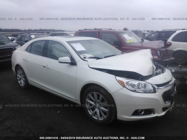 1G11H5SL9EF245541 - 2014 CHEVROLET MALIBU LTZ WHITE photo 1