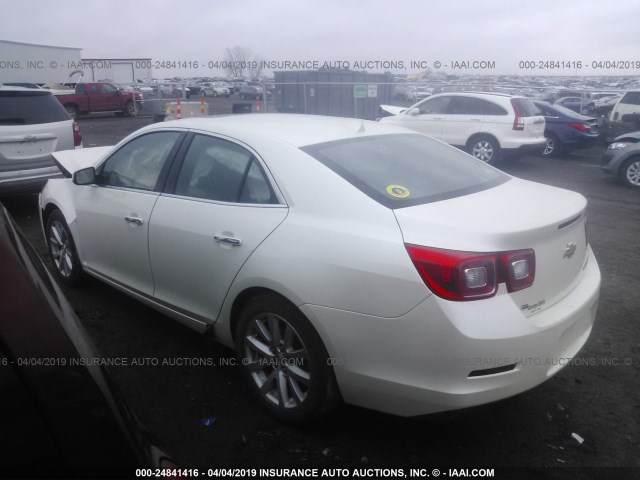 1G11H5SL9EF245541 - 2014 CHEVROLET MALIBU LTZ WHITE photo 3