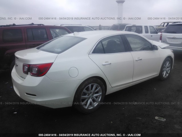 1G11H5SL9EF245541 - 2014 CHEVROLET MALIBU LTZ WHITE photo 4