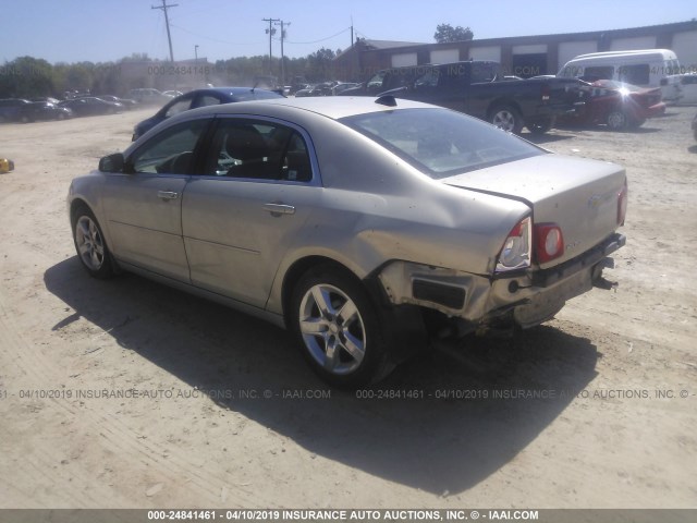 1G1ZB5E06CF161325 - 2012 CHEVROLET MALIBU LS GOLD photo 3