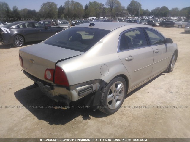 1G1ZB5E06CF161325 - 2012 CHEVROLET MALIBU LS GOLD photo 4