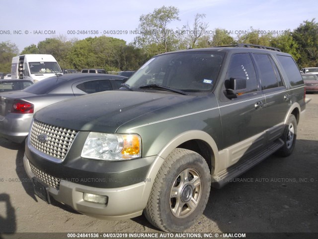 1FMPU17555LA20949 - 2005 FORD EXPEDITION EDDIE BAUER GREEN photo 2