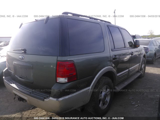 1FMPU17555LA20949 - 2005 FORD EXPEDITION EDDIE BAUER GREEN photo 4