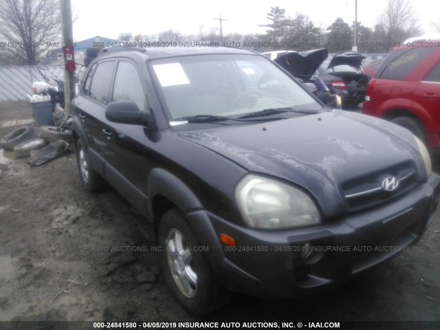 KM8JN12D15U062000 - 2005 HYUNDAI TUCSON GLS/LX BLACK photo 1