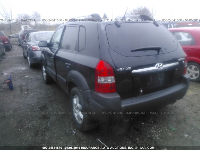 KM8JN12D15U062000 - 2005 HYUNDAI TUCSON GLS/LX BLACK photo 3