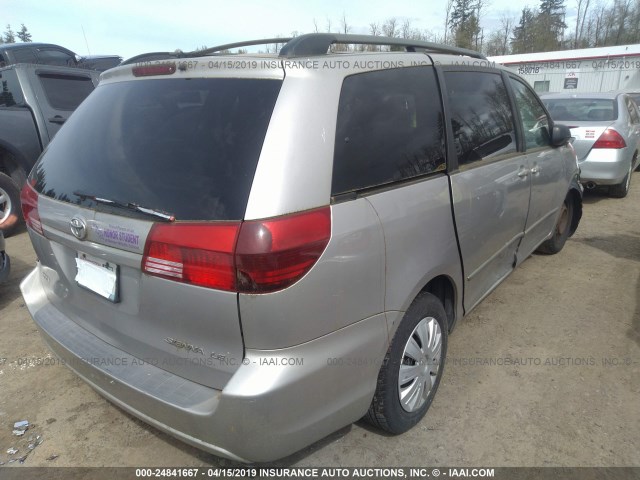 5TDZA23C95S357073 - 2005 TOYOTA SIENNA CE/LE Pewter photo 4
