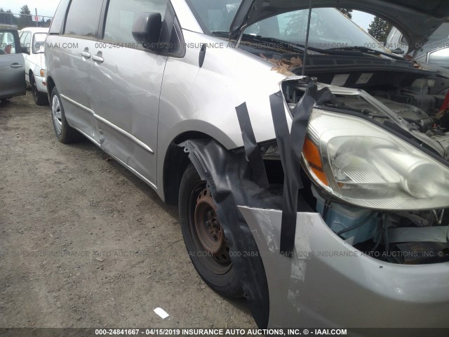 5TDZA23C95S357073 - 2005 TOYOTA SIENNA CE/LE Pewter photo 6