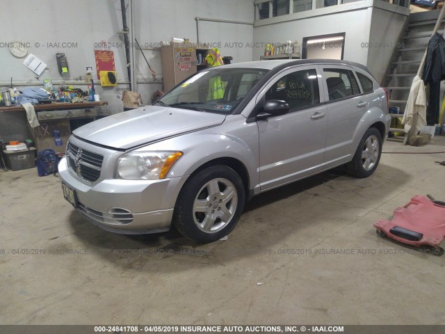 1B3HB48A59D224602 - 2009 DODGE CALIBER SXT SILVER photo 2