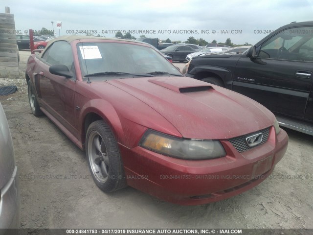 1FAFP45X63F363638 - 2003 FORD MUSTANG GT RED photo 1