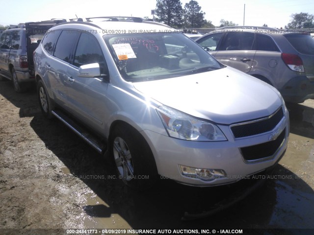 1GNKRJED2CJ212095 - 2012 CHEVROLET TRAVERSE LT SILVER photo 1