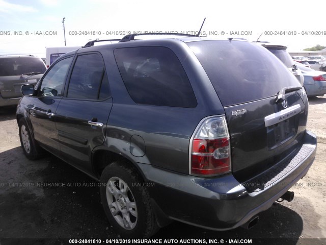 2HNYD18664H533620 - 2004 ACURA MDX TOURING GRAY photo 3