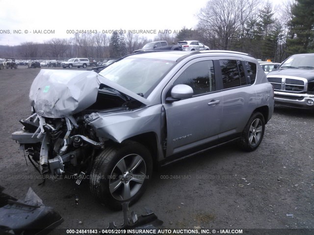 1C4NJDEB8GD793720 - 2016 JEEP COMPASS LATITUDE SILVER photo 2