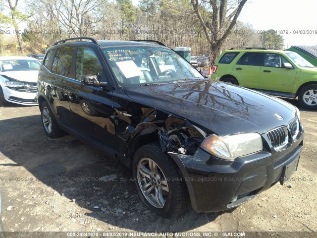 WBXPA93436WG78378 - 2006 BMW X3 3.0I BLACK photo 1